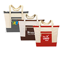 Canvas Convention Zippered Tote